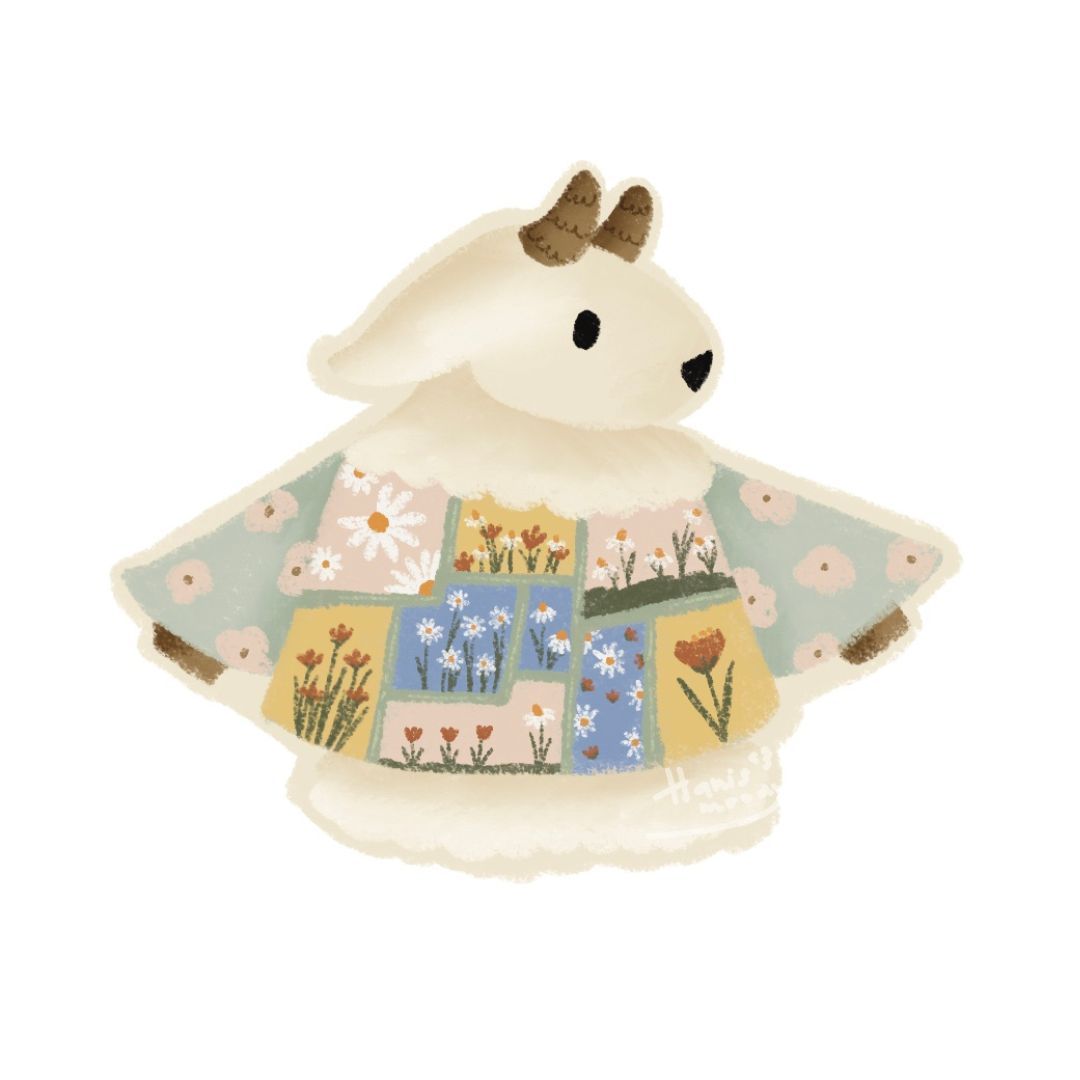 Baa Baa Sheep Sticker – The Garden Patch Dress