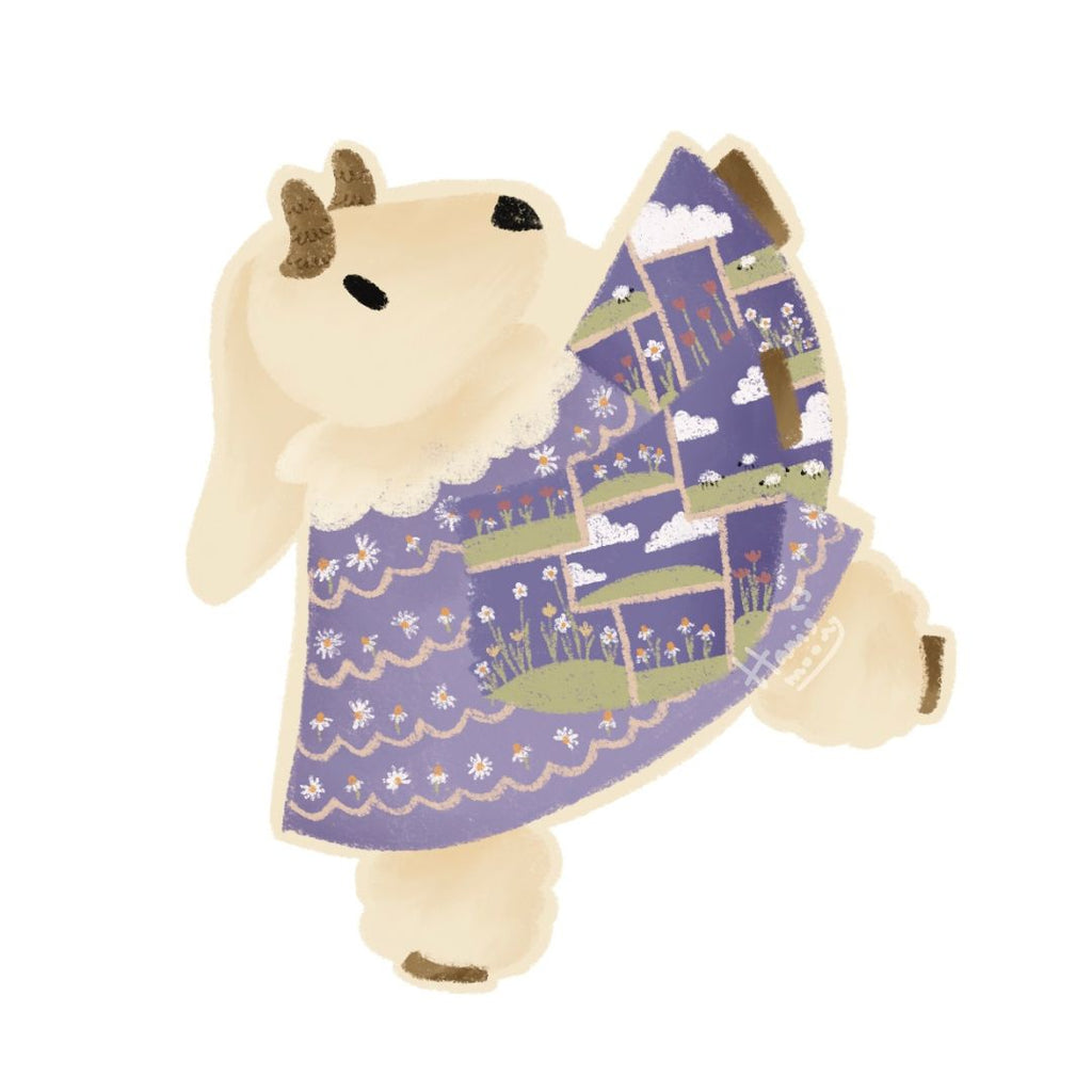 Baa Baa Sheep Sticker – The Evening Dress