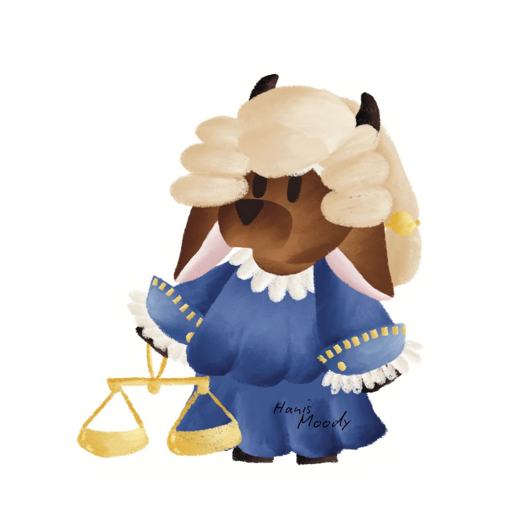 Baa Baa Industries™ -  Sheep in Judge Robe Sticker