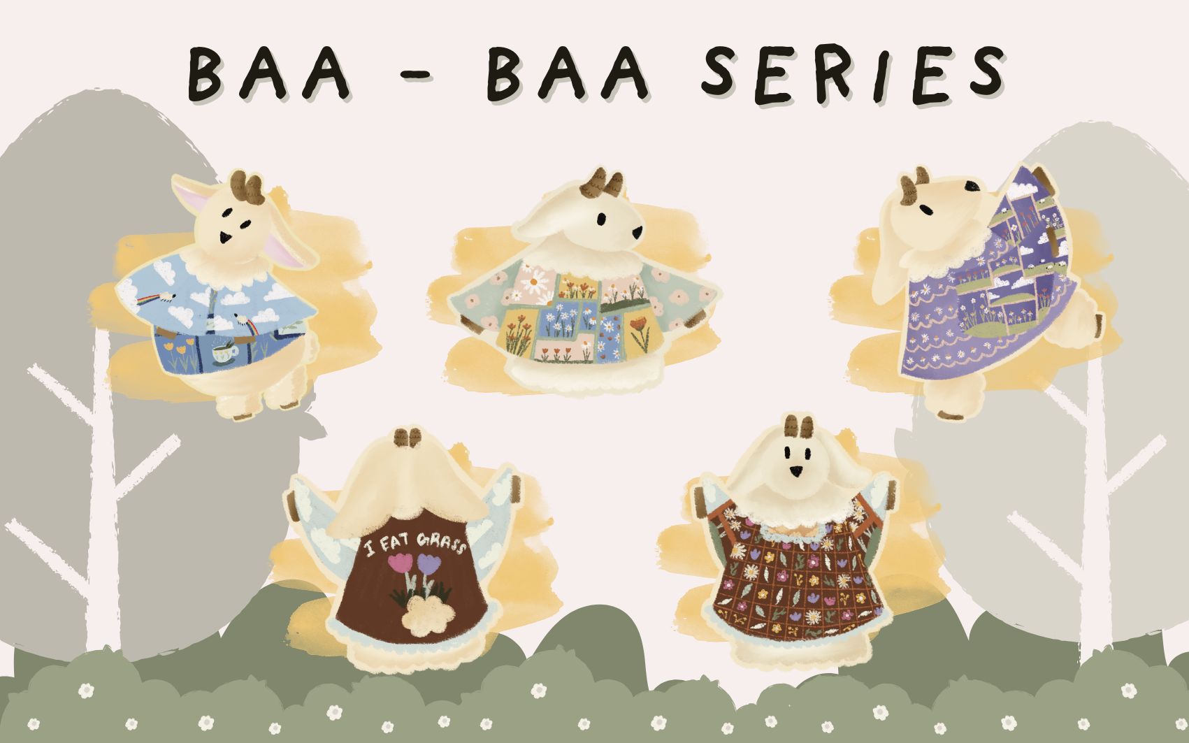 Baa Baa Series Stickers set