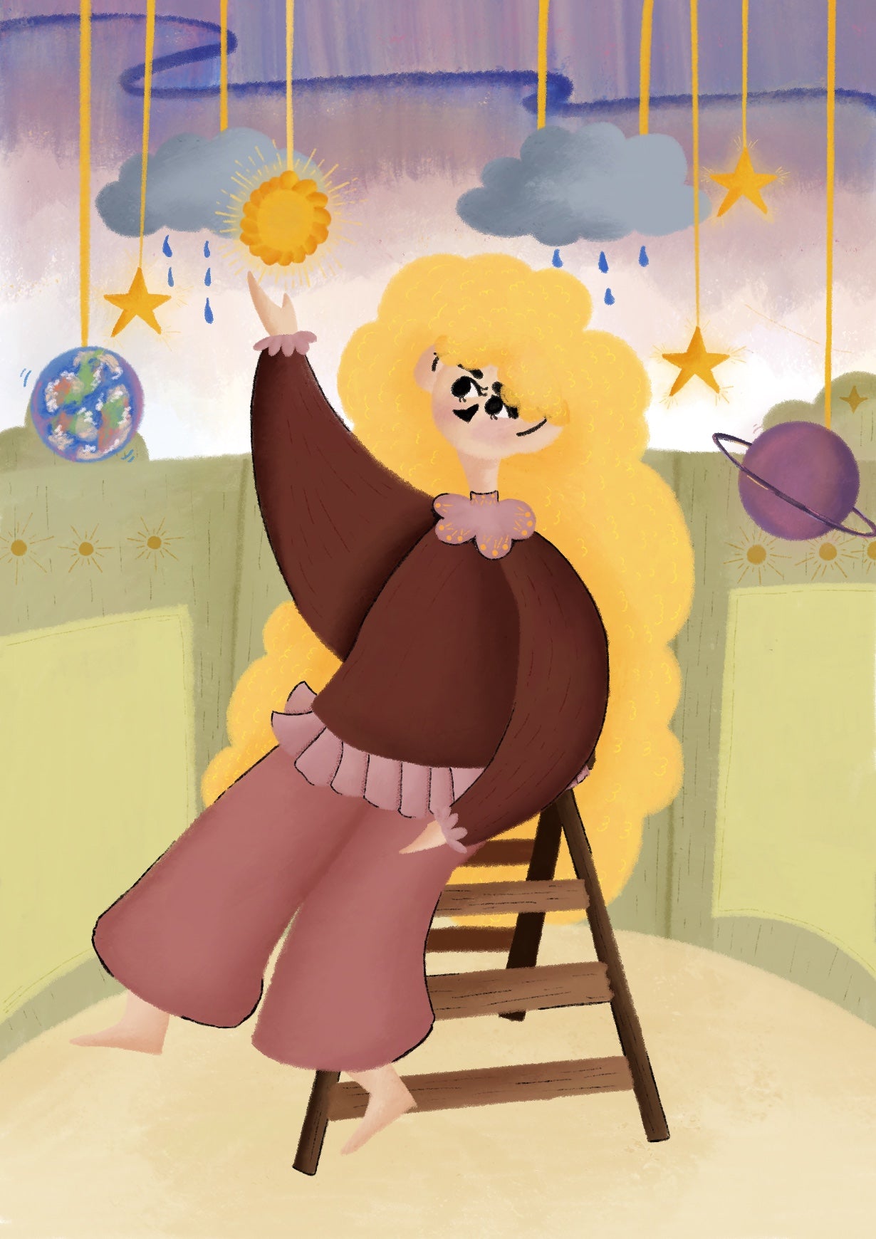 Planetarium Nursery Artprint