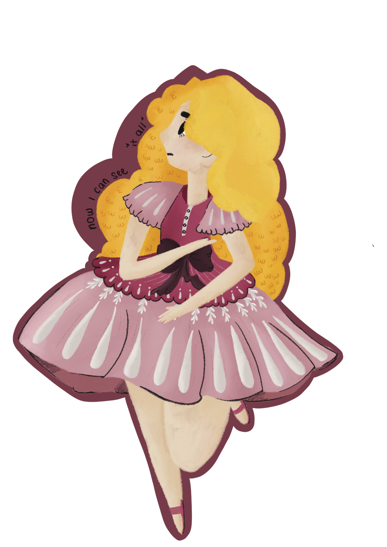 Ophelia-Inspired Sticker